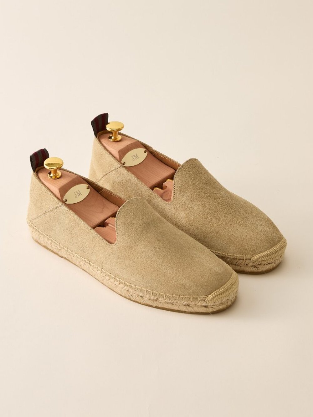 J McLaughlin Rafe Suede Espadrilles - Stone NEW